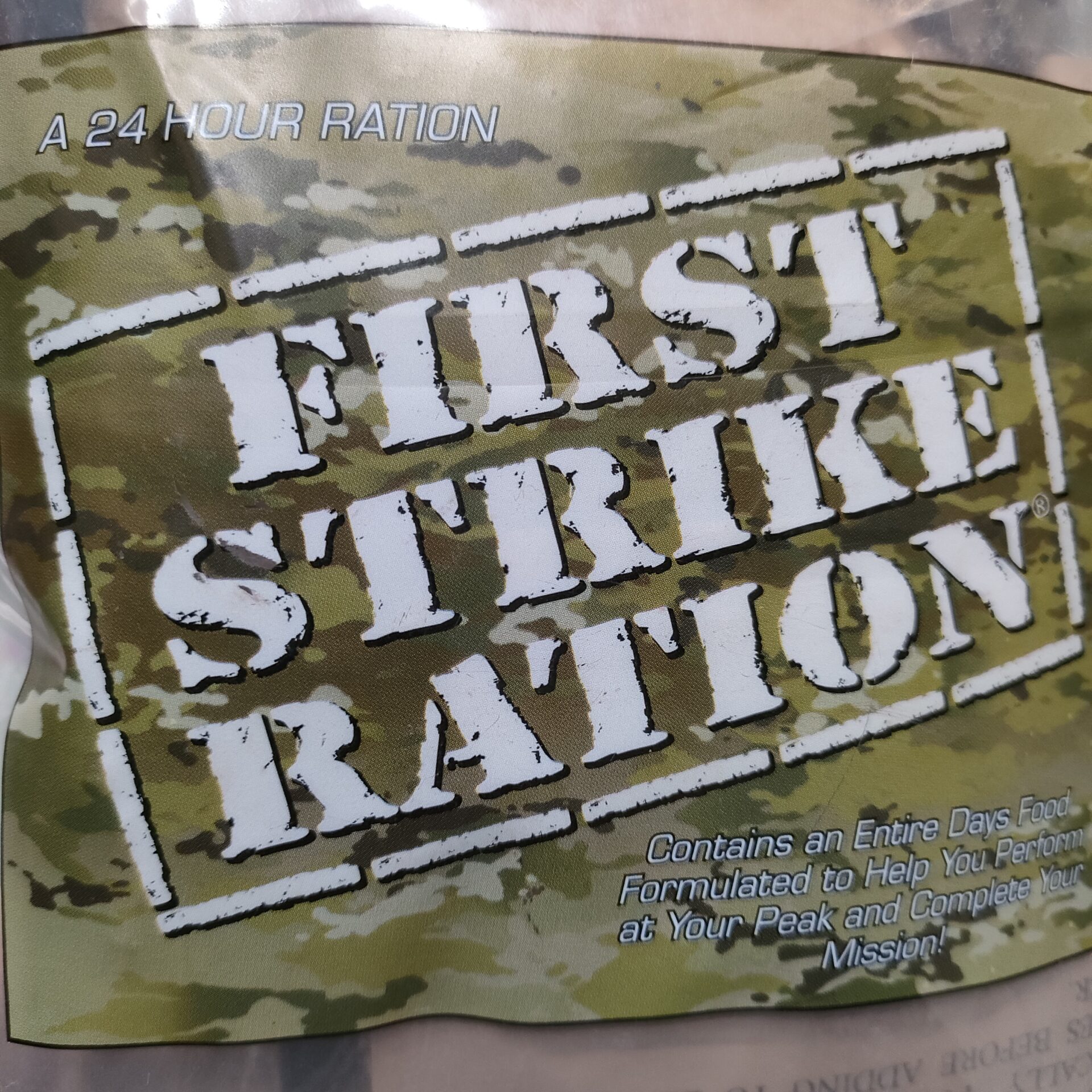 米軍　FIRST STRIKE RATION ファーストストライクレーション US First Strike Rations (2024 PRODUCTION)